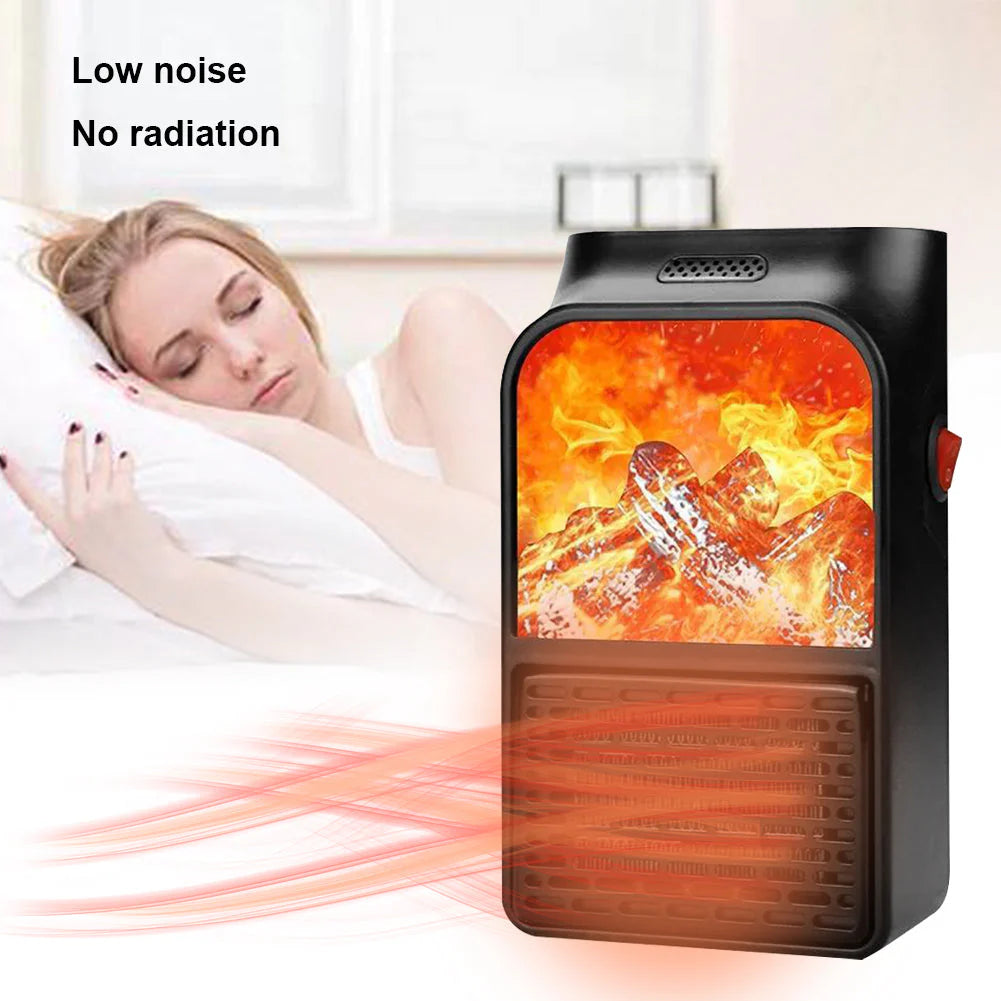 3D Flame Mini Electric Stove Heater - 1000W ( 1 Year Warranty )