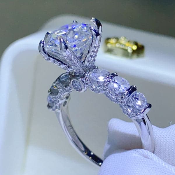 4 Carrat Special Diamond Cut Ring Best Gift For Eid