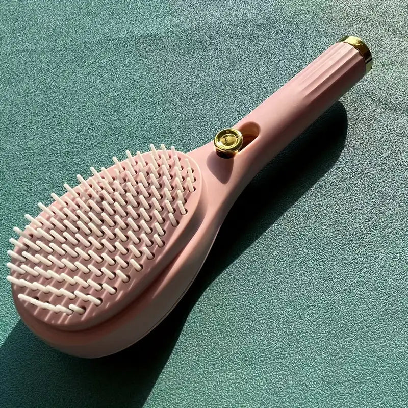 Magic Self-Cleaning Hair Brush - Gentle Scalp Massage, Portable & Extendable for Easy Cleanup