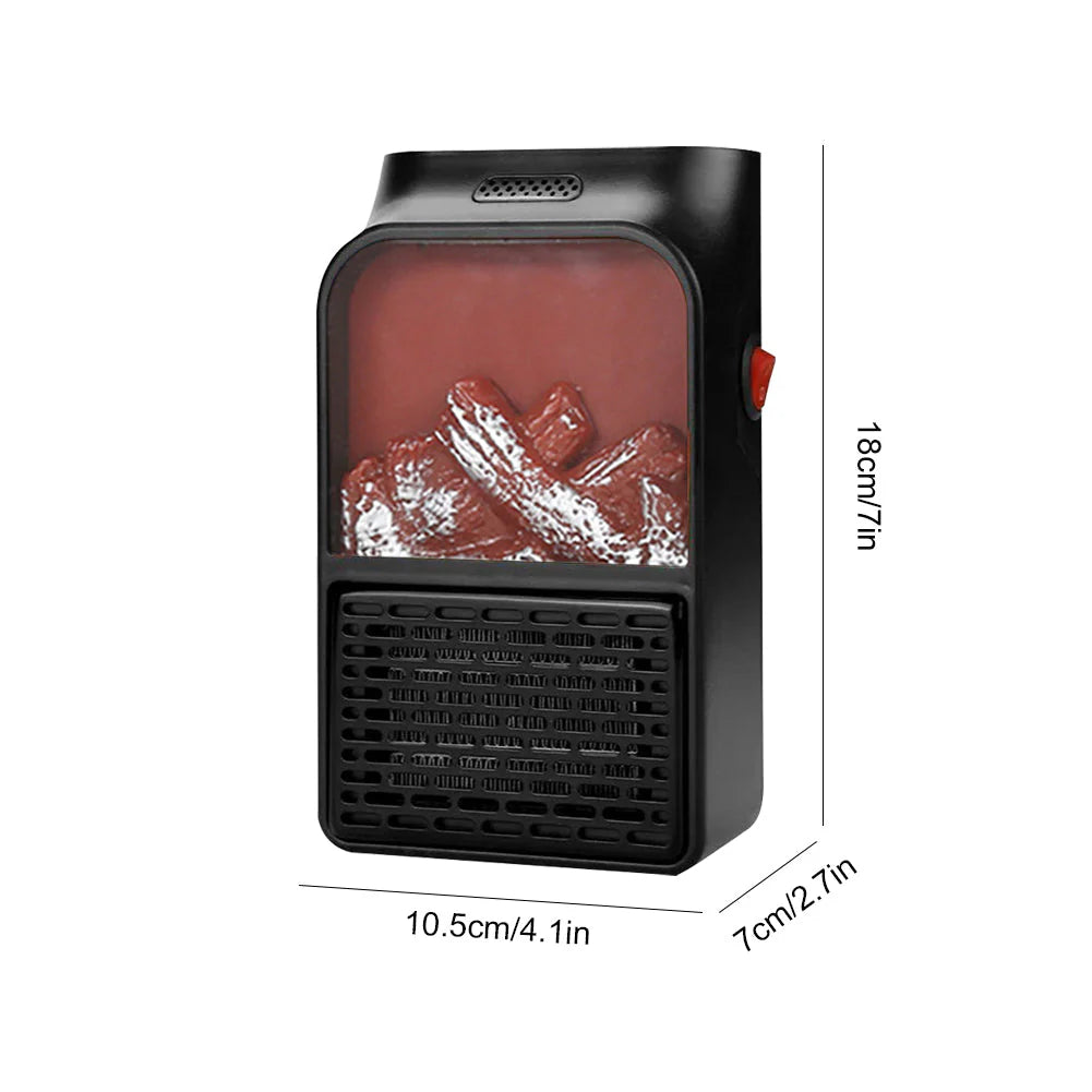 3D Flame Mini Electric Stove Heater - 1000W ( 1 Year Warranty )